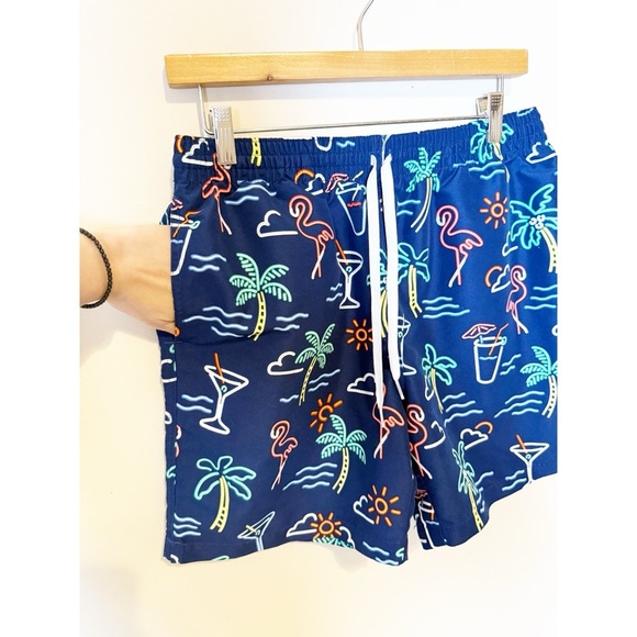 Chubbies Neon Lights Print Swim Shorts M - Picture 7 of 8